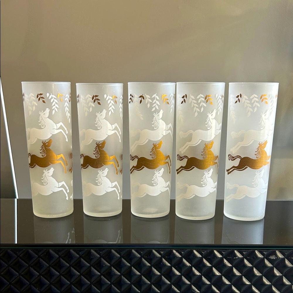 Libbey Cavalcade Collins Glasses - Set of 5